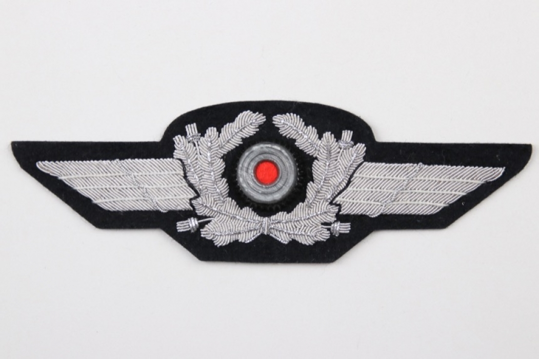 Luftwaffe officer's visor cap wreath - mint