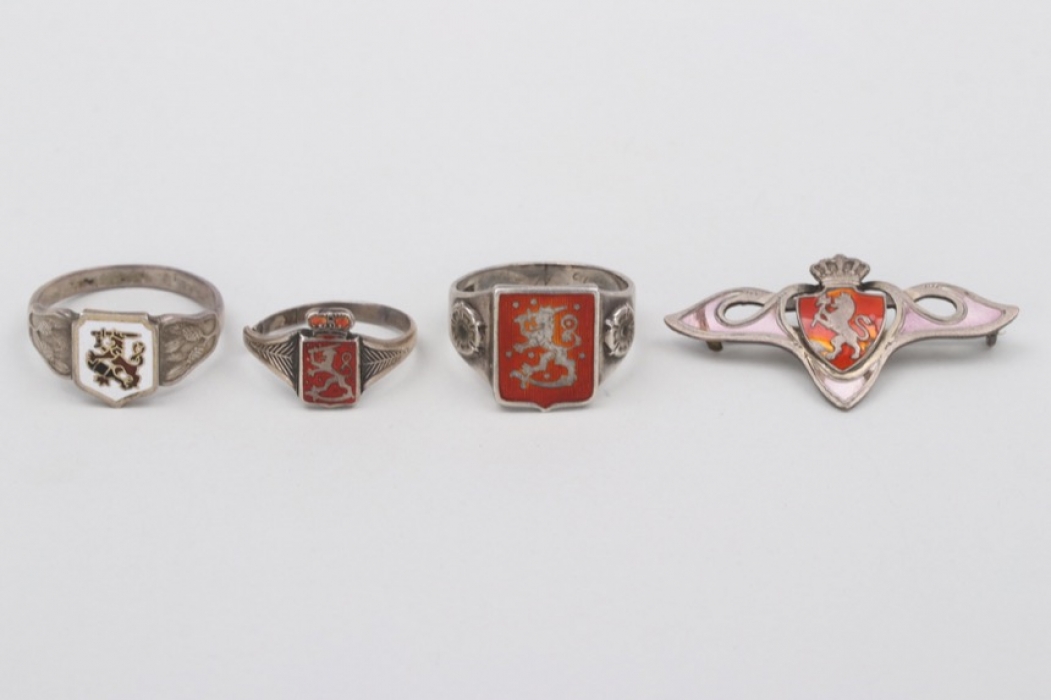 4 +  Norway and Finland - silver jewelry