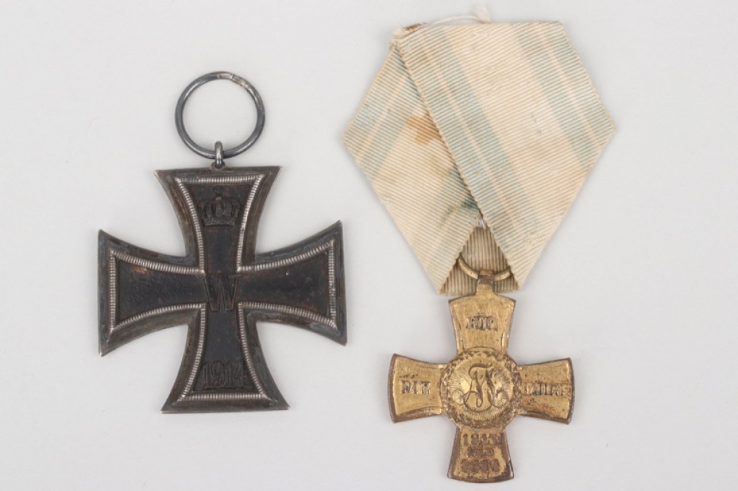 1914 Iron Cross 2nd Class & 1813-1814 Campaign Medal