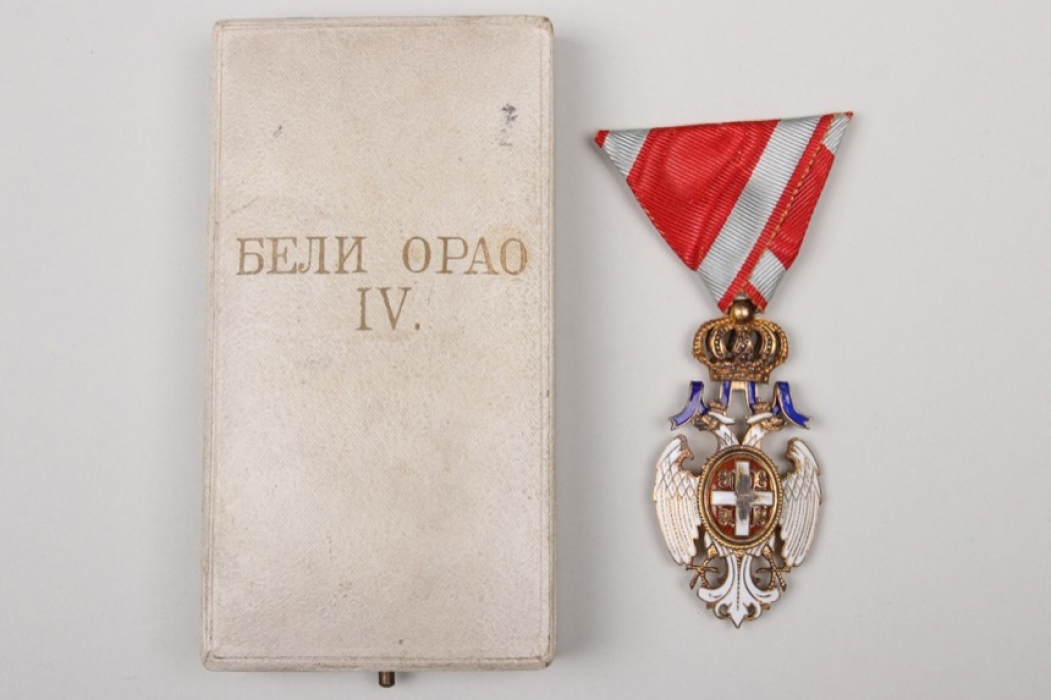 Serbia - Order of  the White Eagle IV. Class with case