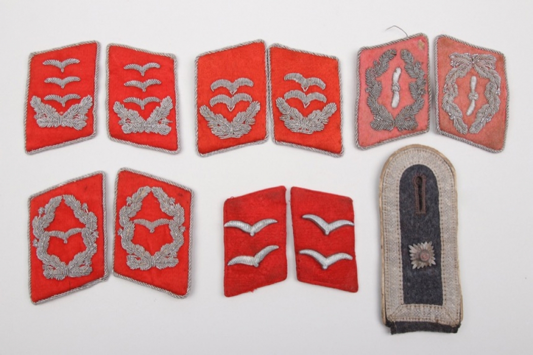 6 x Luftwaffe collar tabs & HG single shoulder boards
