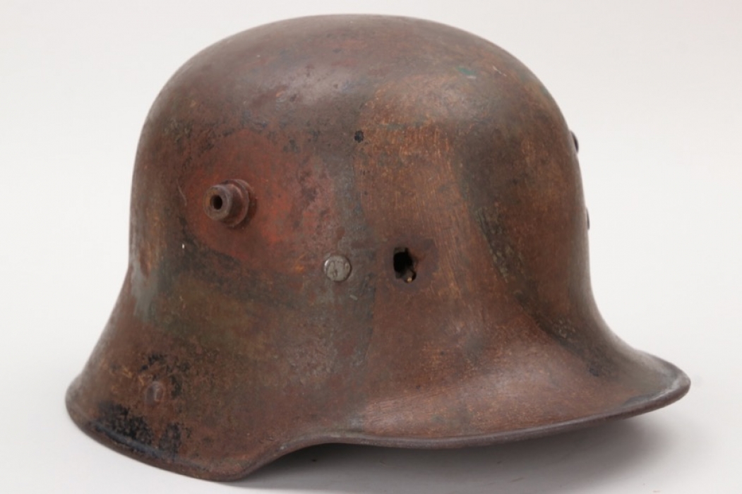 Imperial Germany - M16 "mimikry" camo helmet - battle damaged