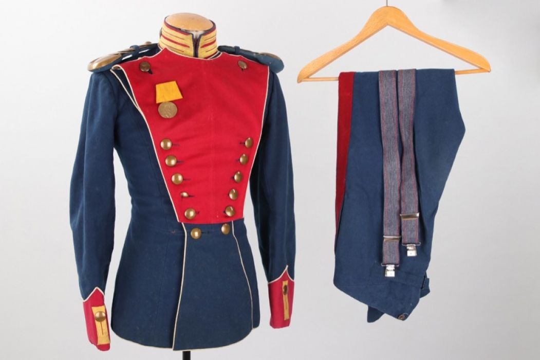 Saxony - "Ulanka" tunic & trousers for a private of the Ulanen-Regiment No 18, Leipzig
