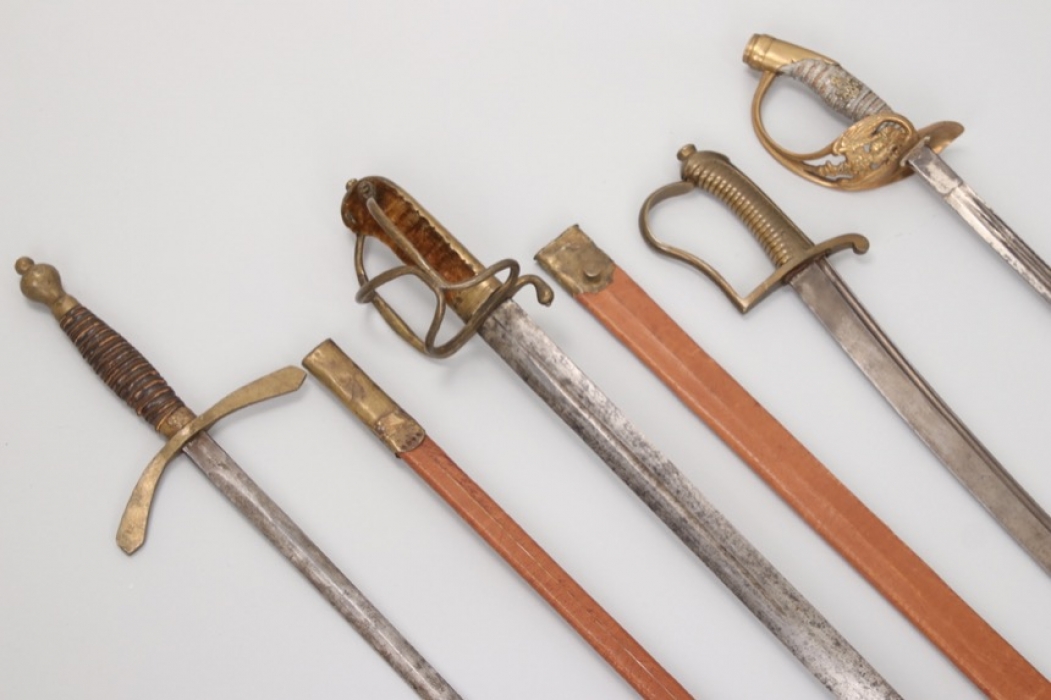 4 x sabres & swords