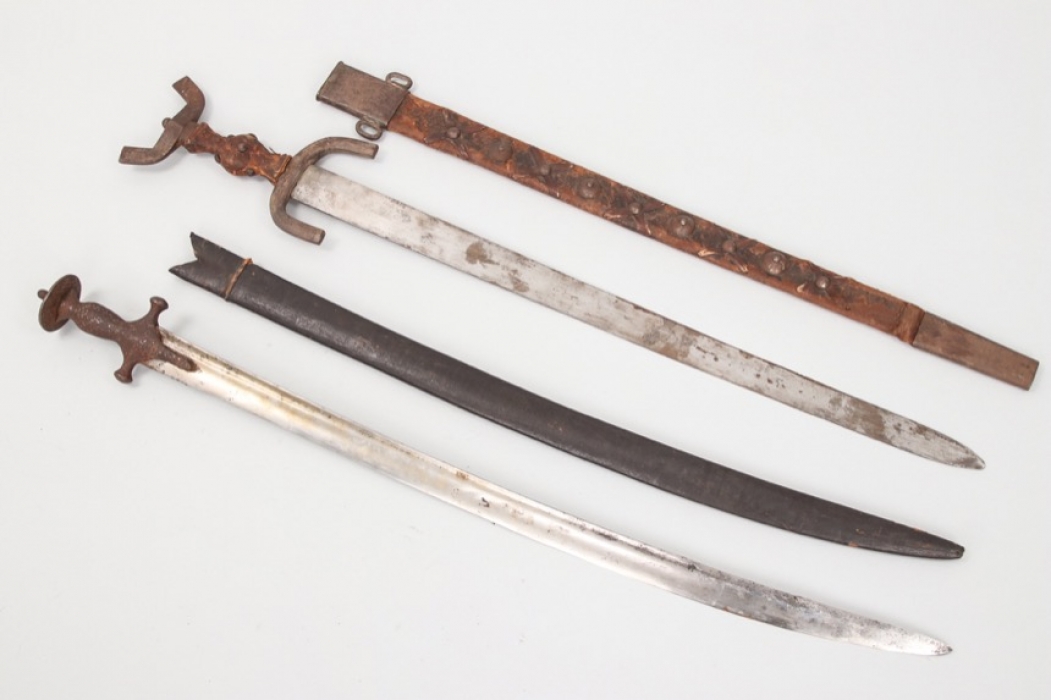 India - "Tulwar" sabre & Viking sword