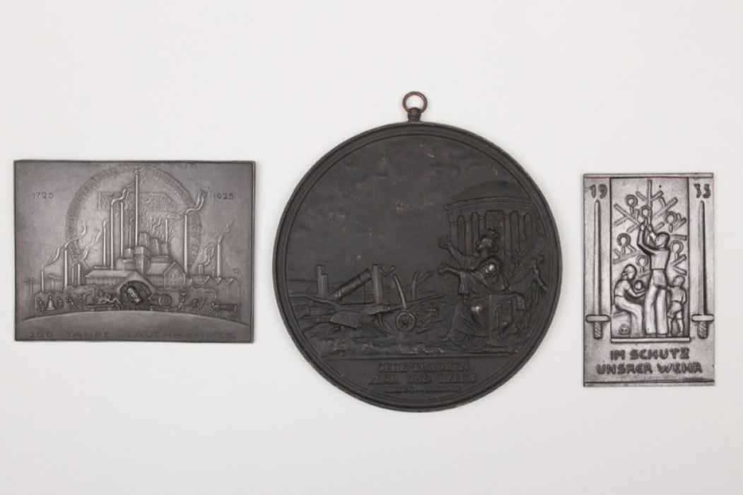 3 x Imperial Germany/Third Reich plaques