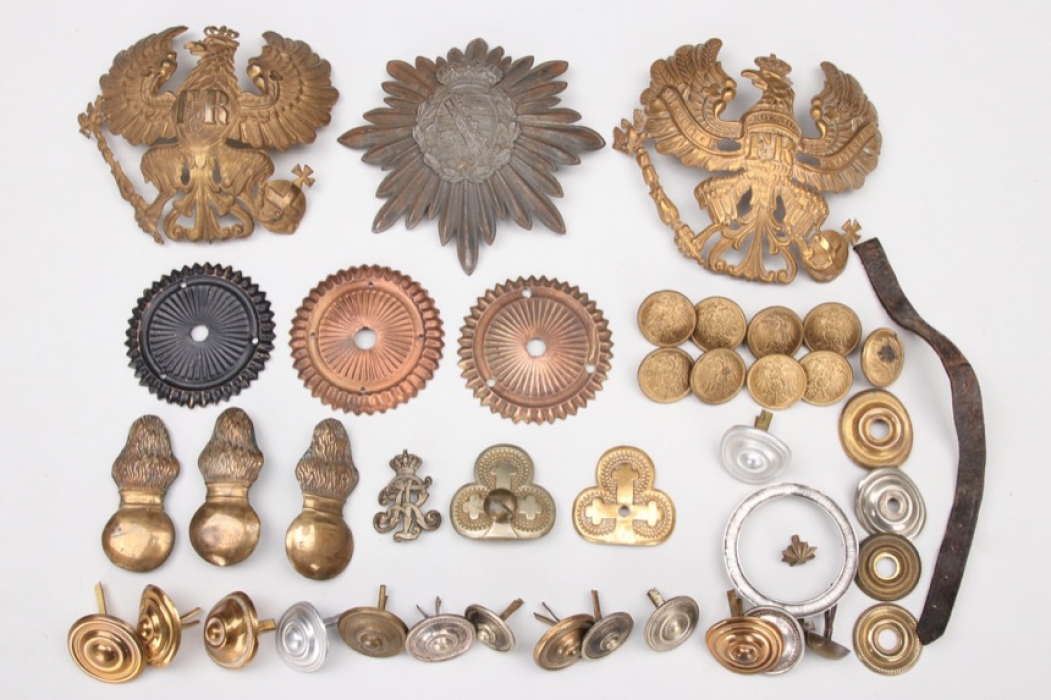 Imperial Germany - spike helmet spare parts & insignia