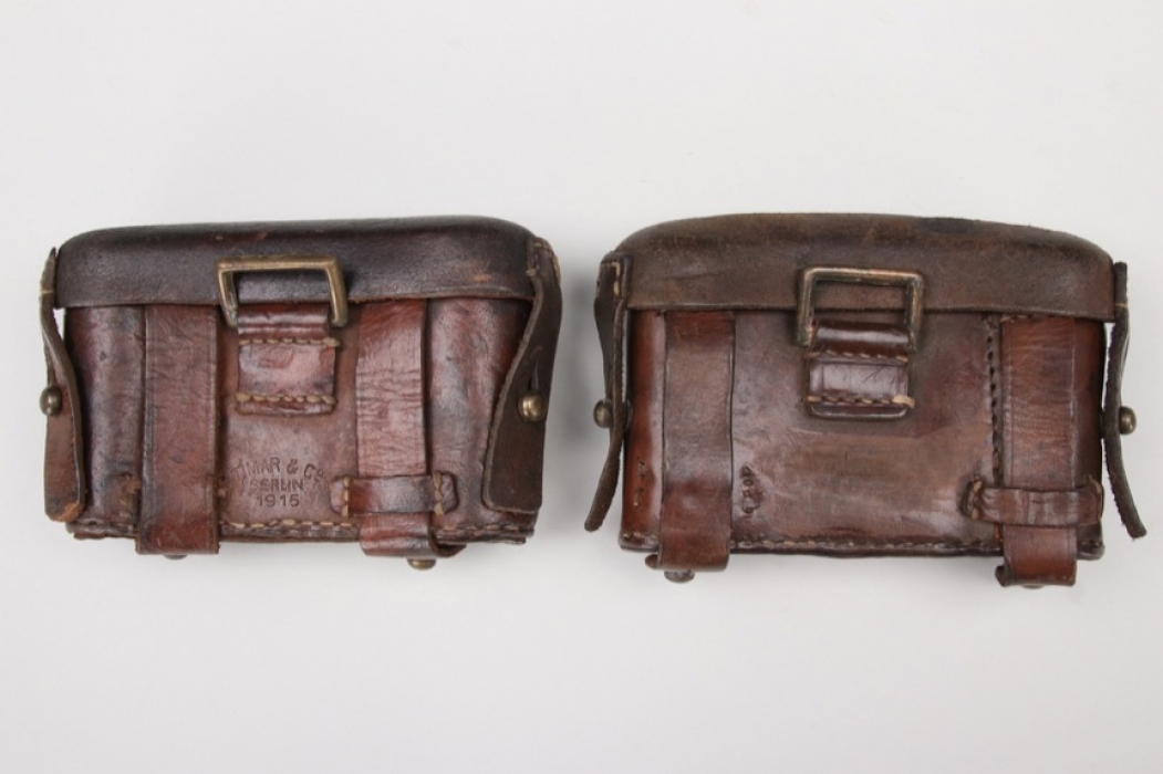 Imperial Germany - WWI ammunition pouch M 1887 set