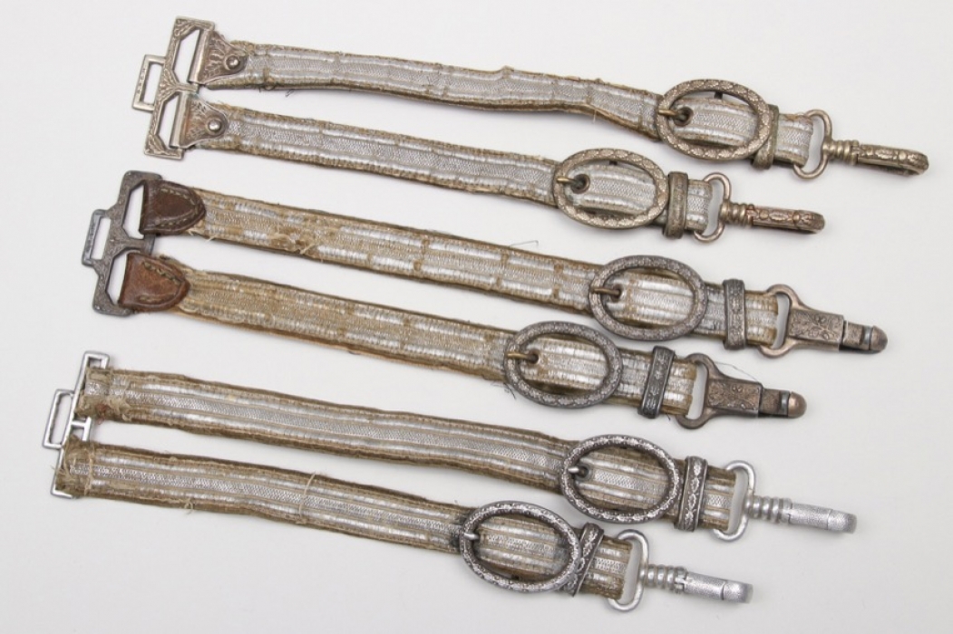 3 x Heer officer's dagger hangers
