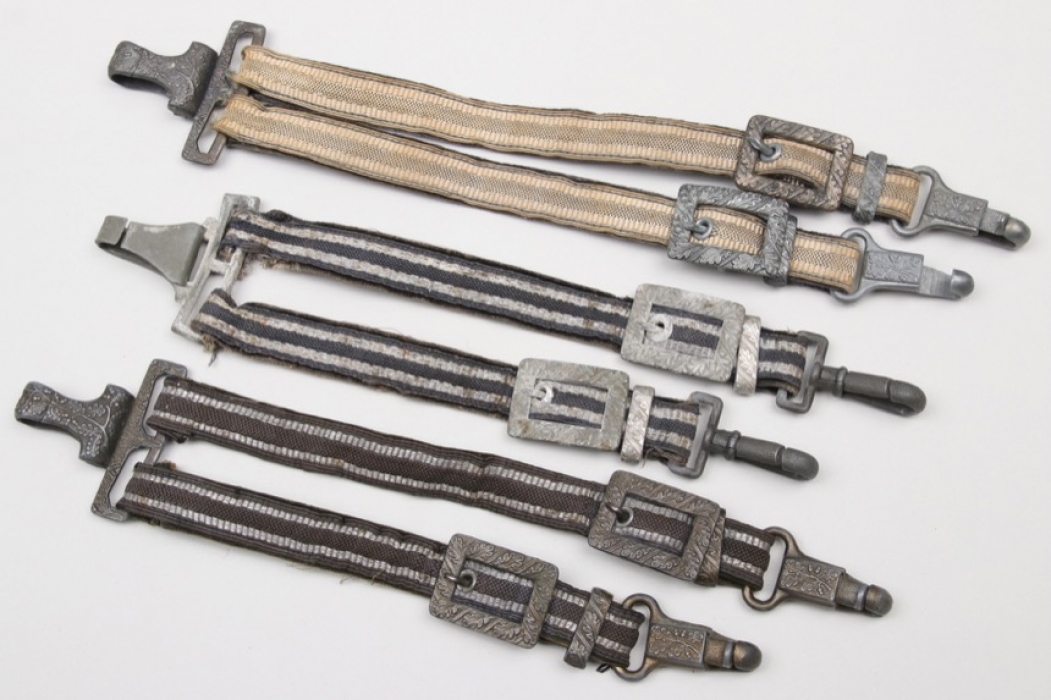 3 x Luftwaffe officer's dagger hangers