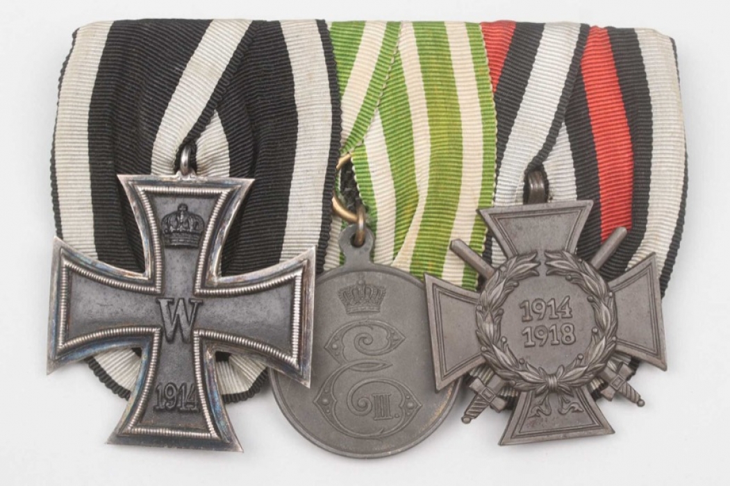 Saxe-Altenburg - 3-place medal bar - Bravery Medal