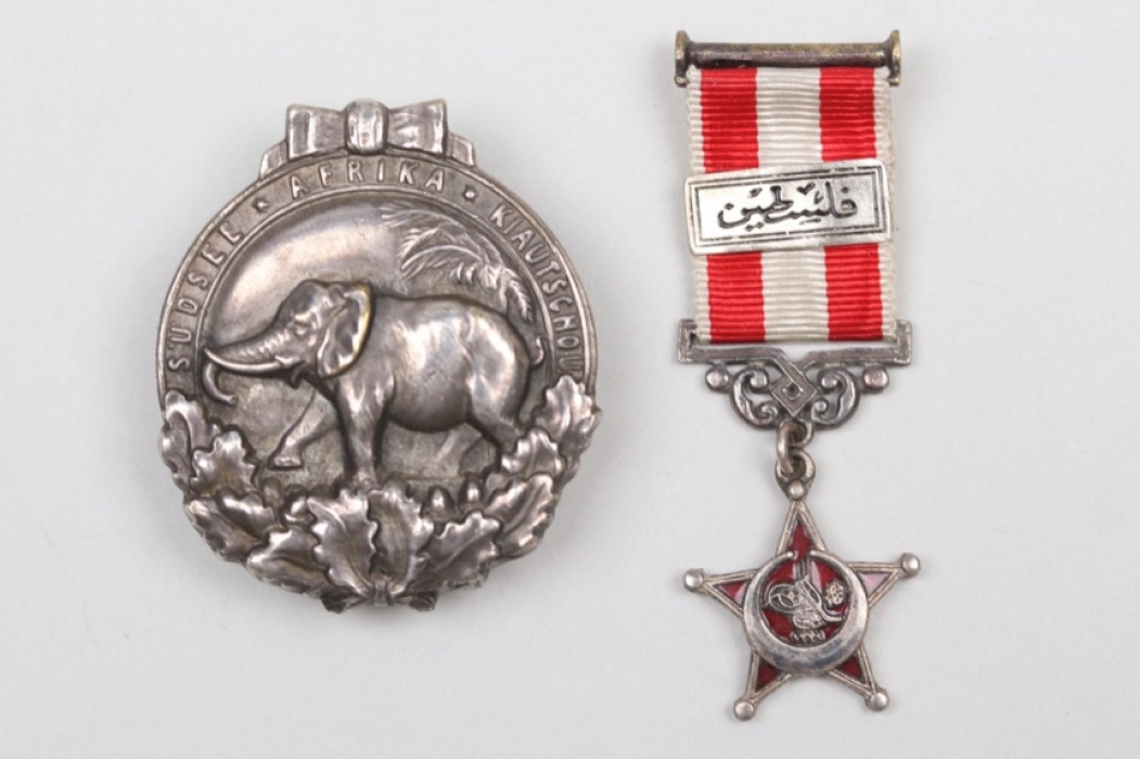 Colonial "Elephant" Badge 1921 & Turkish Gallipoli Star miniature