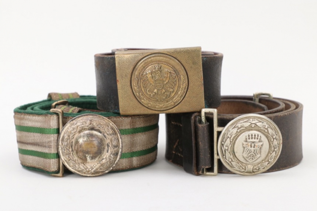 Third Reich & Austria - lot of belts and buckles