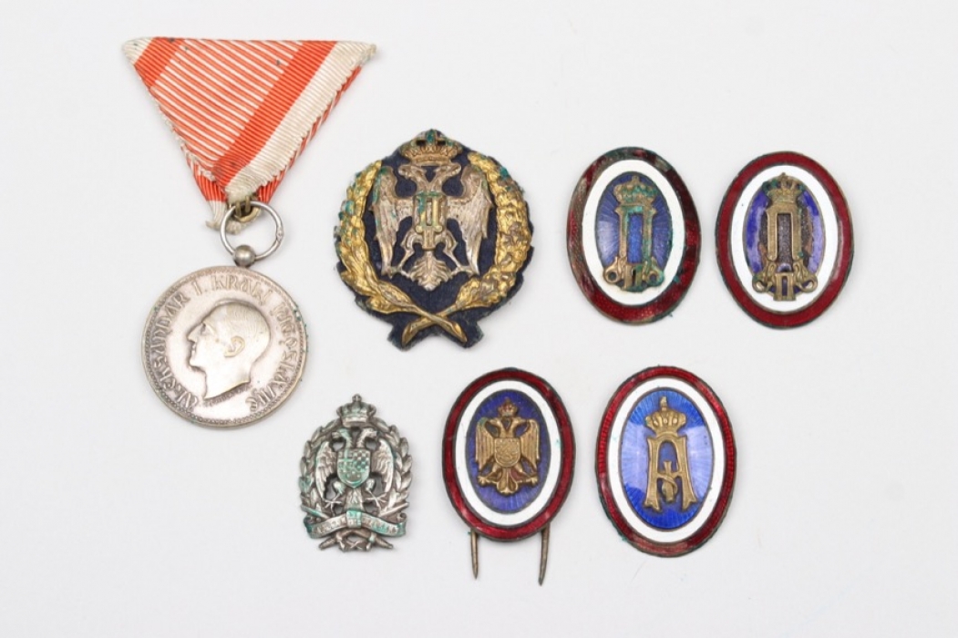 Kingdom of Yugoslavia - lot of badges