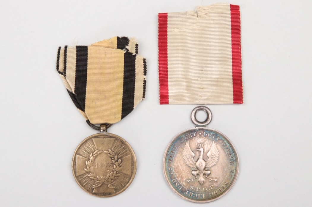 Prussia & Frankfurt War Commemorative Medals