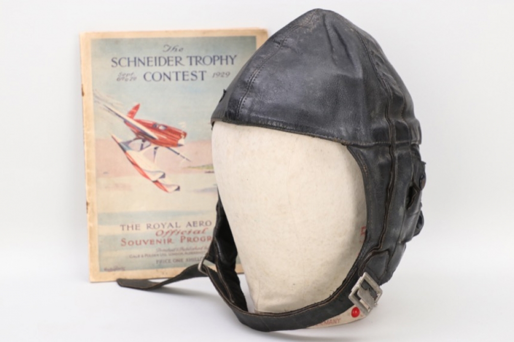 Great Britain - 1929 "Lewis" flight helmet (Schneider Trophy)