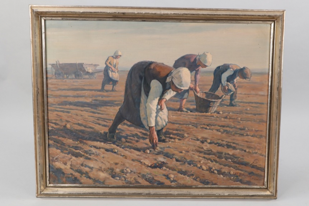 Oil by Albert Bitterlich - Harvest Time
