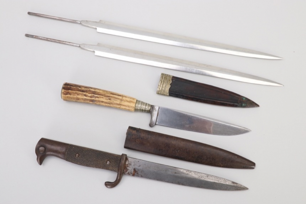Lot of blades and trench knives