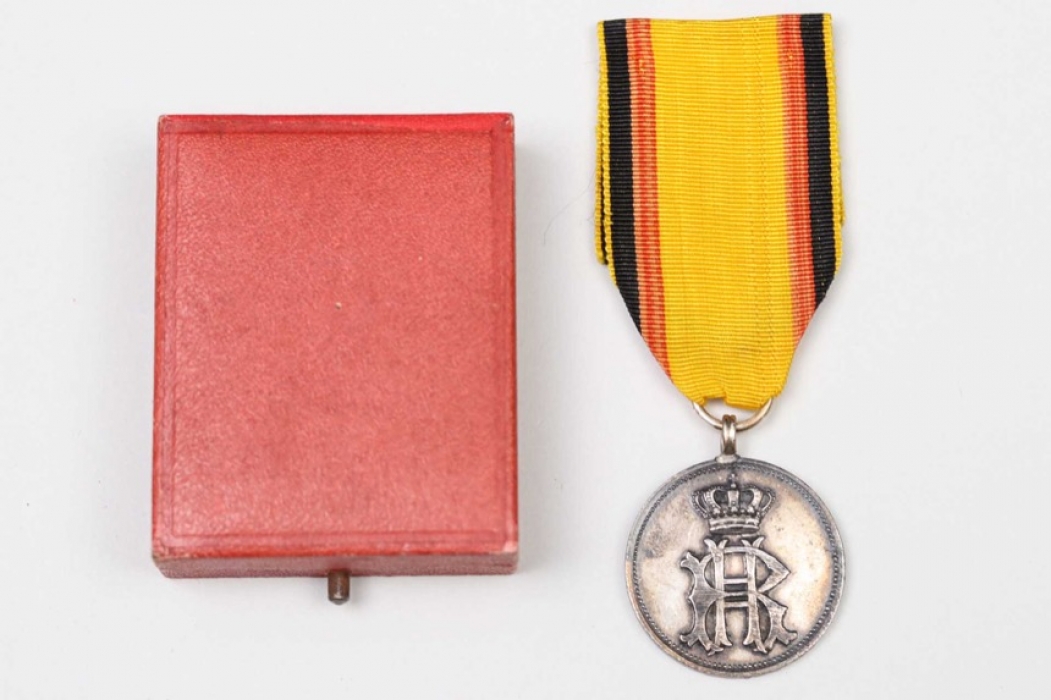 Reuss - Merit Medal in silver without swords in case (1885–1918)