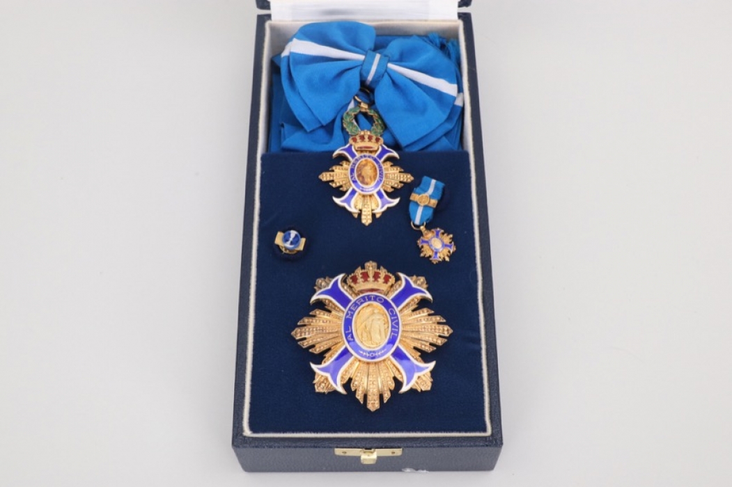 Spain - Order of Civil Merit, Grand Cross & Commander' Cross in case