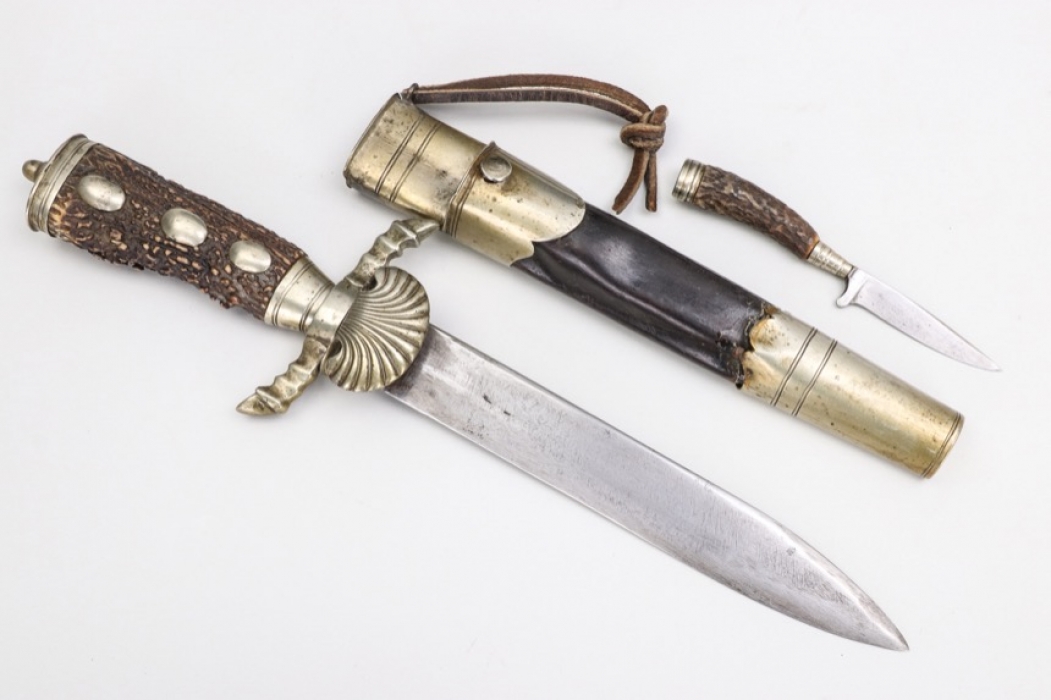 19th century German forestry hunting dagger - Hirschfänger