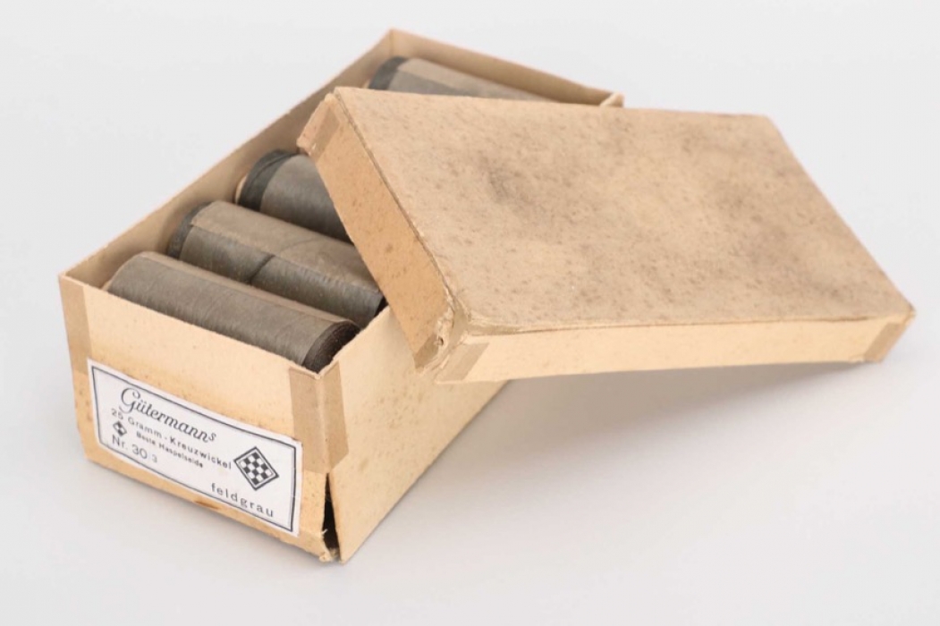 Wehrmacht 10 original thread rolls in box - Gütermann