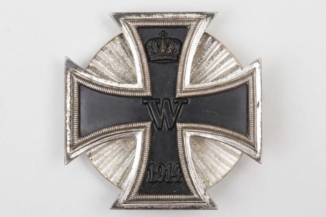 1914 Iron Cross 1st Class on screw-back (clamshell) - brass