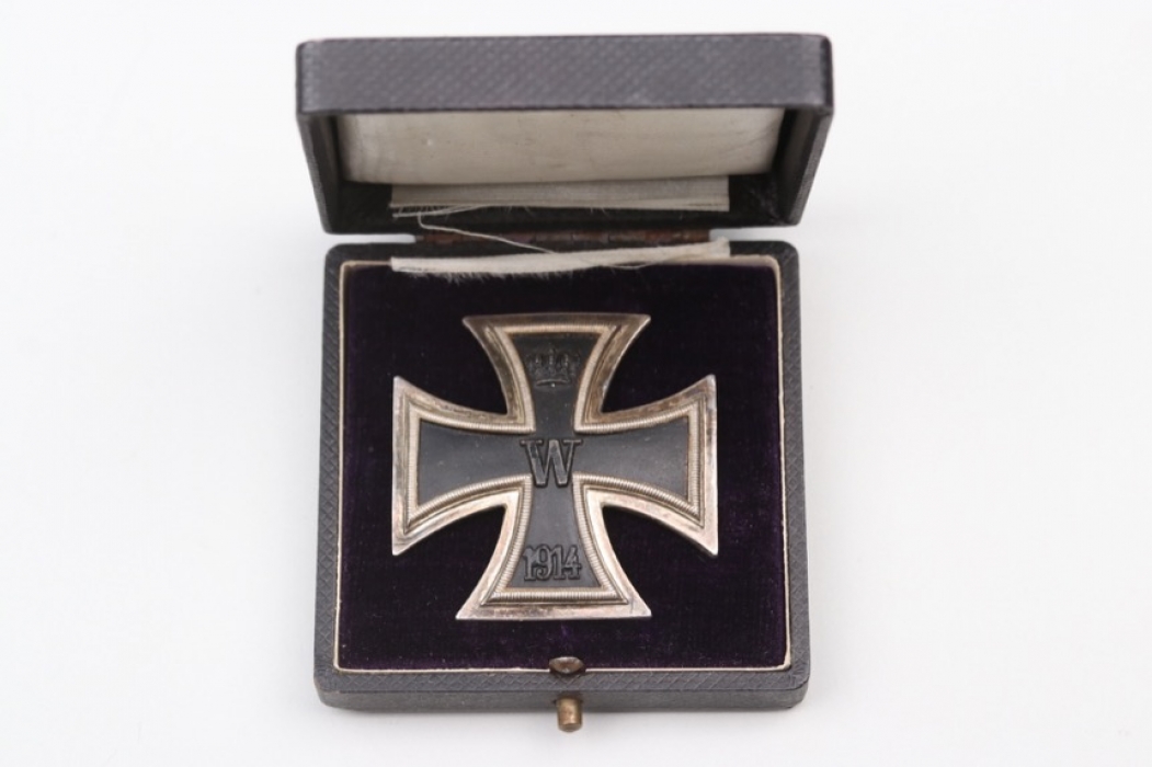 "Nellen F.A.R. 7" engraved 1914 Iron Cross 1st Class in case - 925