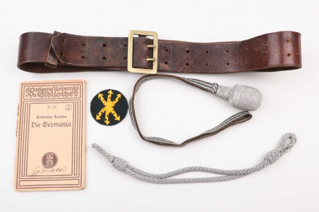 Wehrmacht officer's belt + portepee & more