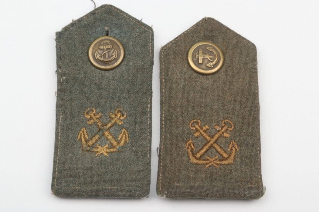 Kriegsmarine coastal artillery EM shoulder boards
