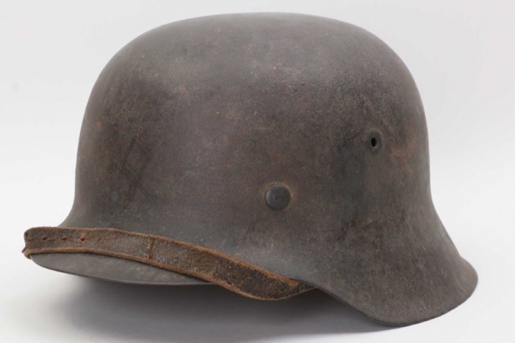 Heer M42 combat helmet - named