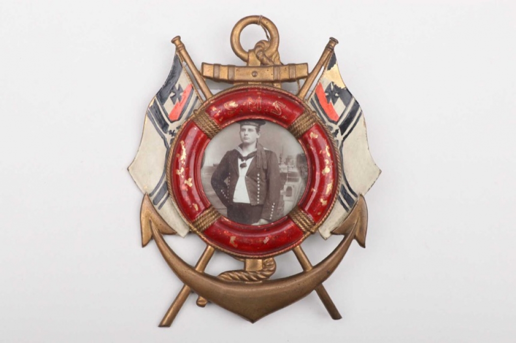 Kaiserliche Marine "SMS Braunschweig" framed portrait photo