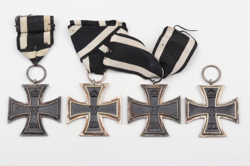 4 x 1914 Iron Cross 2nd Class