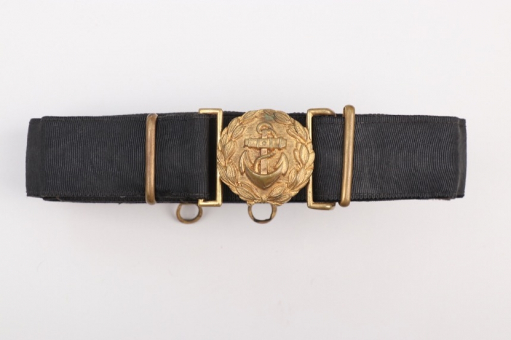 Fischer, Waldemar v. - Kriegsmarine officer's buckle & belt