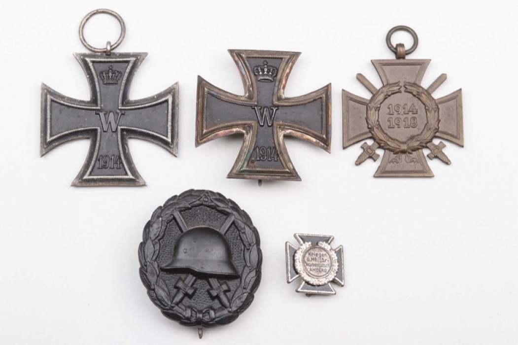 1914 Iron Cross 1st Class winner medal grouping