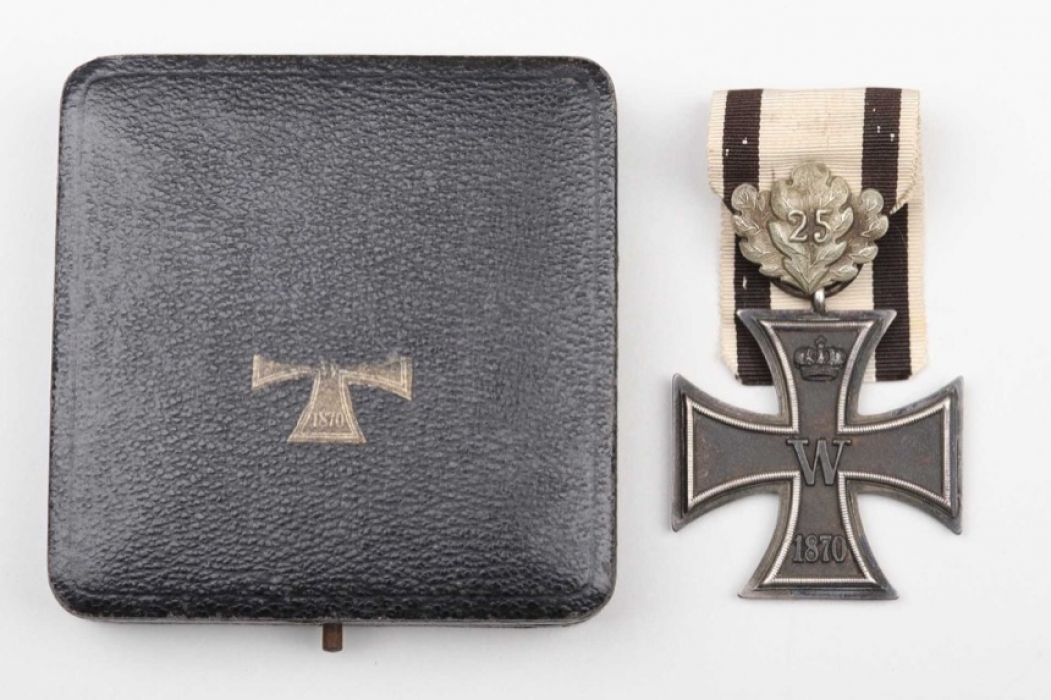 1870 Iron Cross 2nd Class with "25" Jubilee Clasp in case