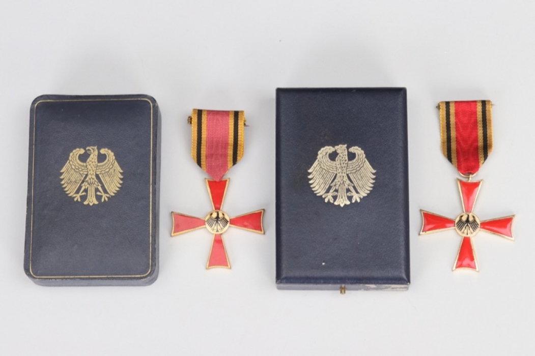 2 x Order of Merit of the Federal Republic of Germany, Cross of Merit in case