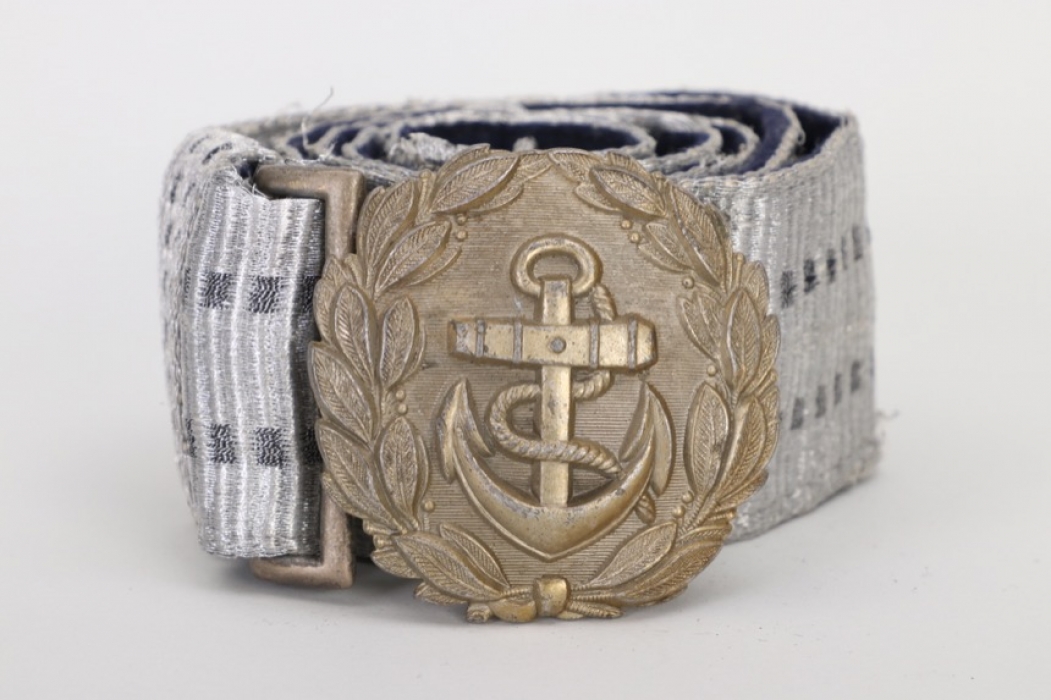 Kriegsmarine officer's brocade belt and buckle - FLL