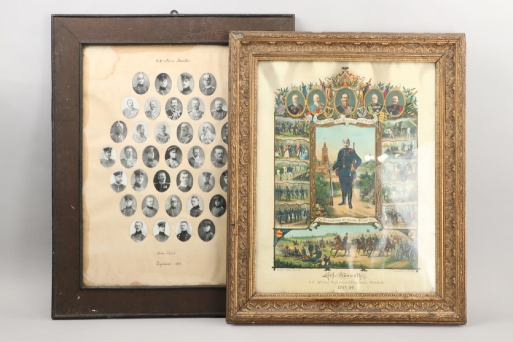 Bavaria - two framed reservists' pictures