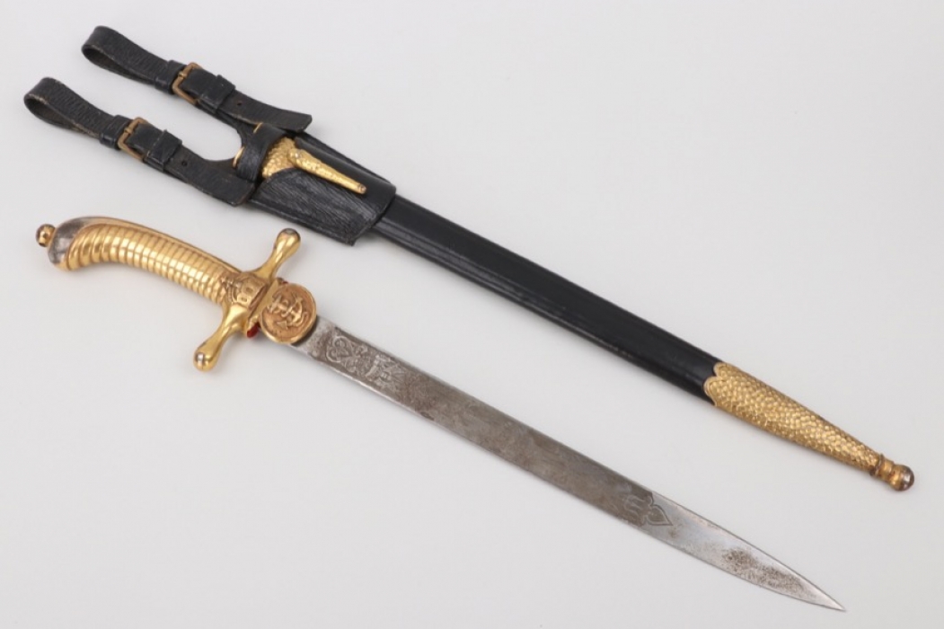Kaiserliche Marine applicants bayonet with leather frog