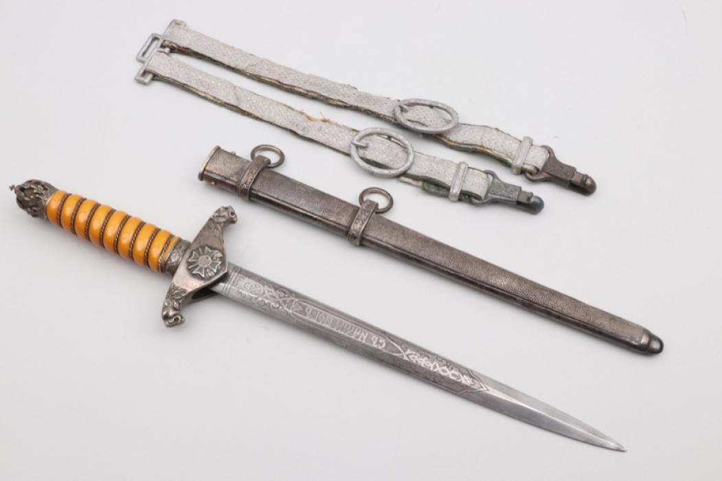 Army officer's dagger with hangers