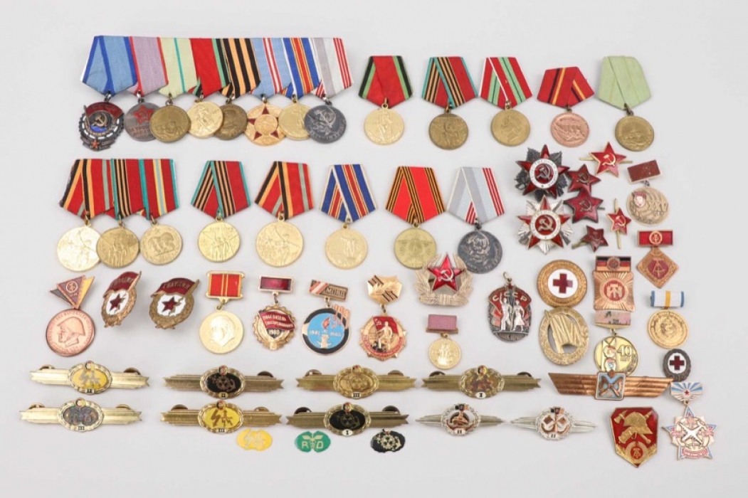 Soviet Union & East Germany - lot of medals