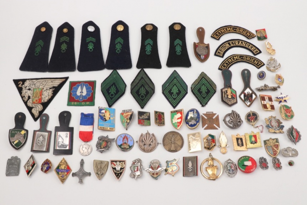 France - "Légion Étrangère" French Foreign Legion lot of badges & insignia