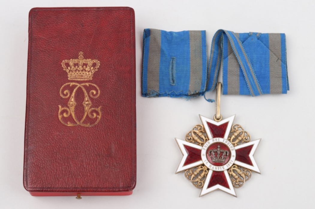 Order of the Crown of Romania, Commander's Cross in case - KF