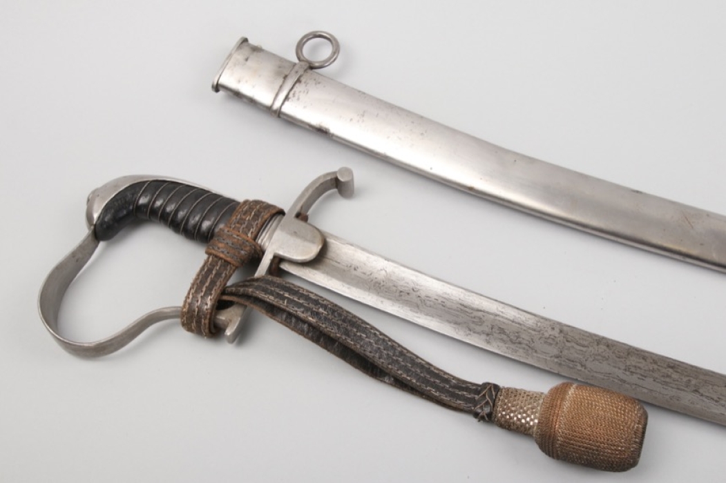 Saxony - saber for officers of light kavalry - with damaskus blade