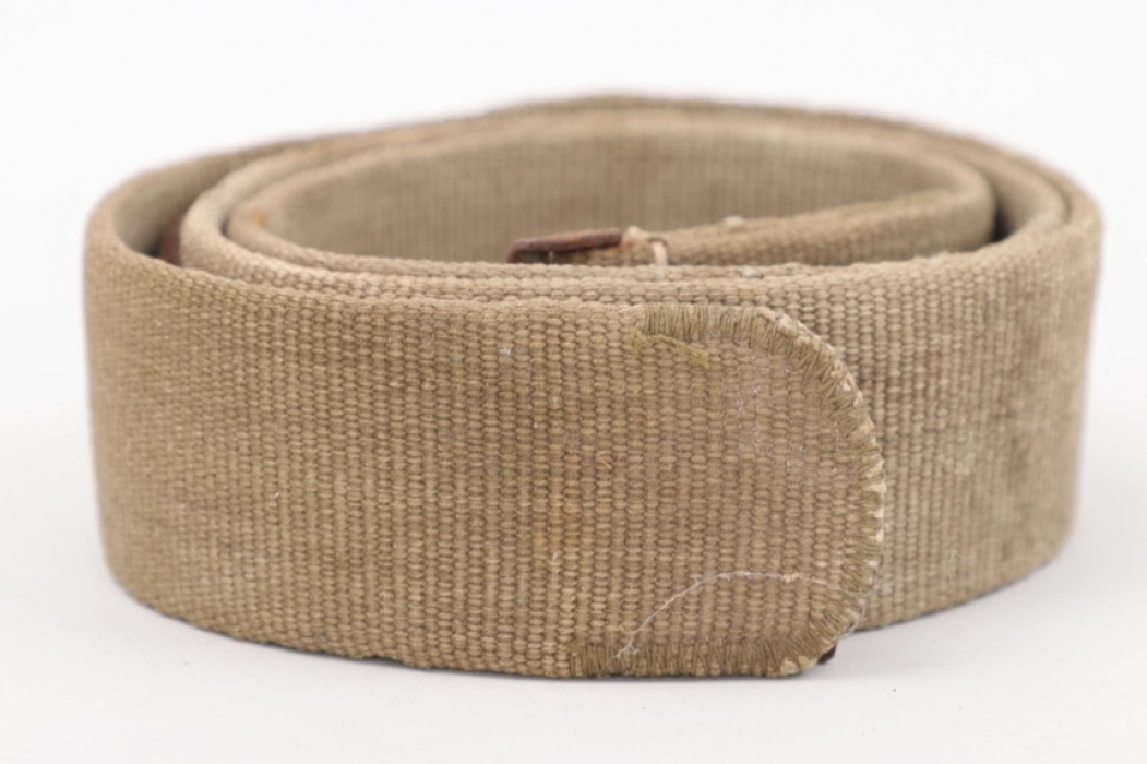 Wehrmacht tropical webbing belt - Rb-numbered