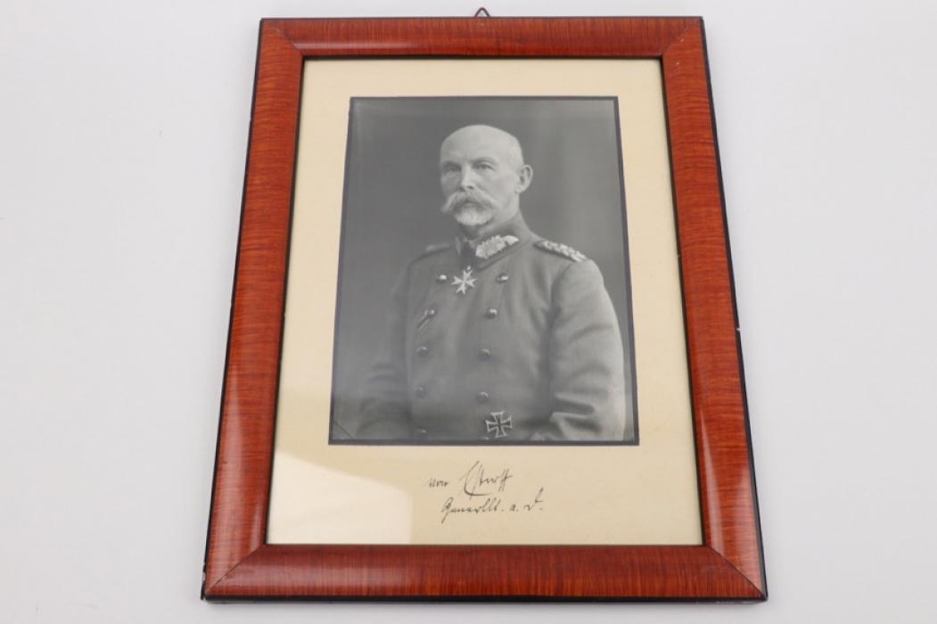 von Estorff, Ludwig - Pour le Mérite winner signed portrait photo