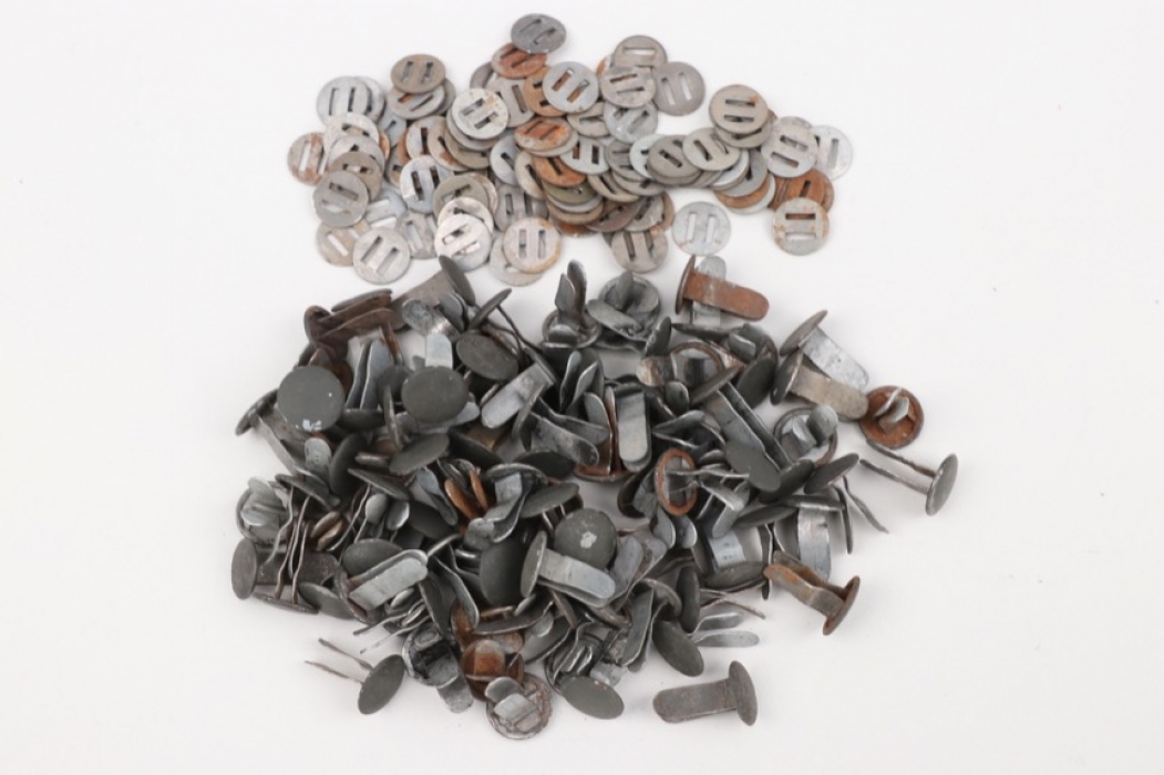 100 x Wehrmacht helmet rivets and washers