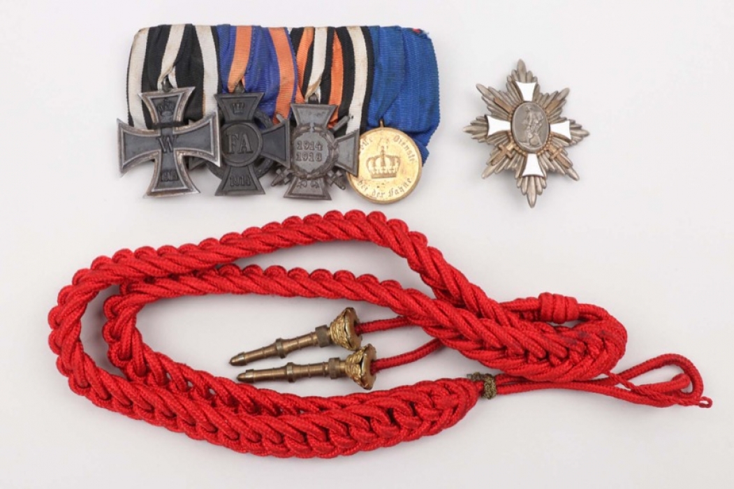 Medal grouping to a WW1 Iron Cross receipient