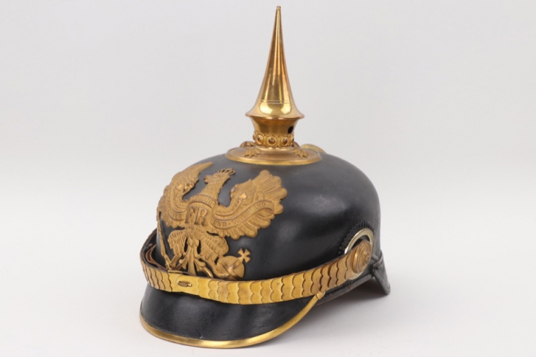 Prussia - M1891 Infanterie officer's spike helmet to Lt. Haltermann
